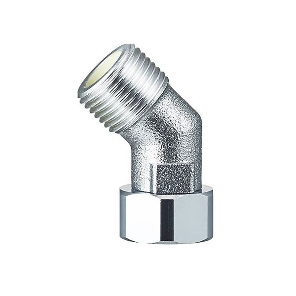 SANEI 片ナット付45°エルボ JT843-2-13 1セット(8個)（直送品）