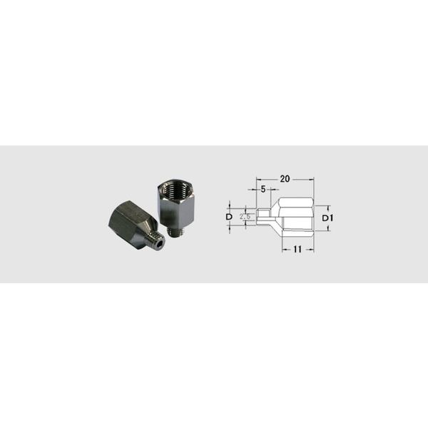 栗田製作所 グリースニップル用アダプタM5×0.8 GNーAD4 GN-AD4 1セット(10個)（直送品）