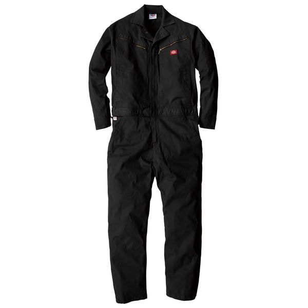 Dickies D-726 ストレッチツイルツナギ ブラック SS コーコス信岡 1着（直送品）