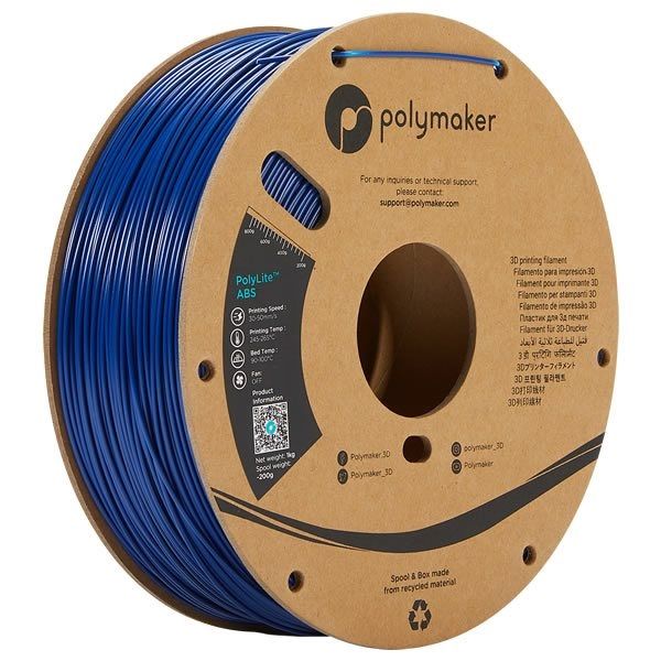 Polymaker PolyLite ABS （1.75mm 1kg） Blue PE01007 1個（直送品）