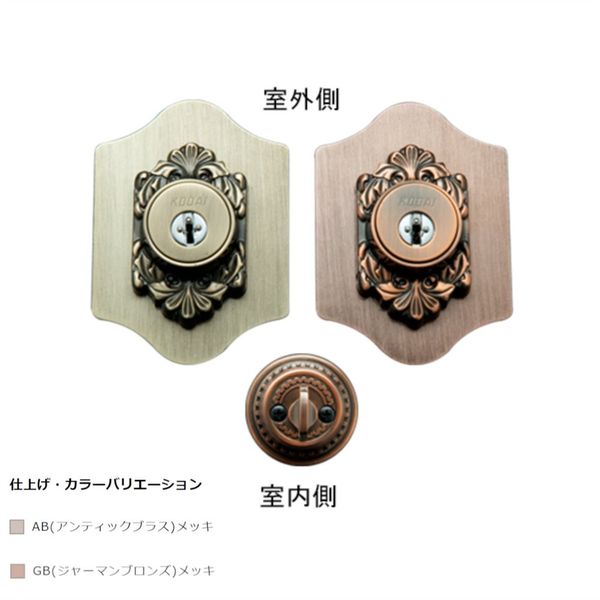 長沢製作所 古代 本締取替錠 GB BS60 51115546 1セット（直送品