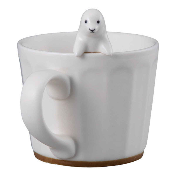 サンアート マグカップ 270ml WHITEZOO フィギュア付き コップ