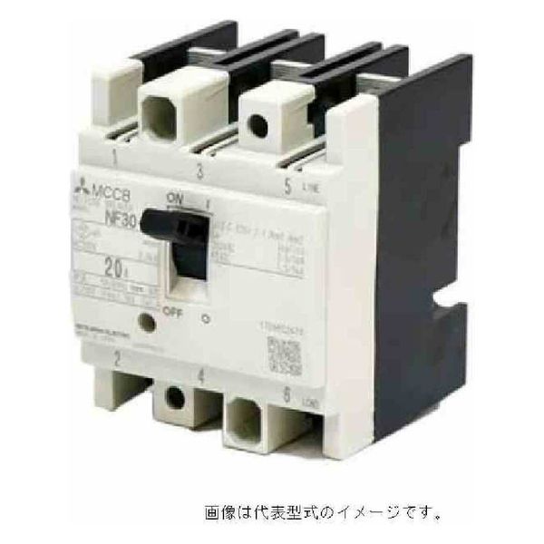三菱電機 低圧遮断器 ノーヒューズ遮断器 NF30-FA 3P 5A W 1個（直送品）