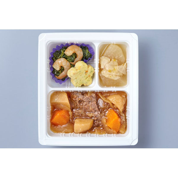 【施設・給食・食事】武蔵野フーズ 冷凍やわらか食 かがやきセット 1セット（12食：6食入×2箱） S-6　（直送品）
