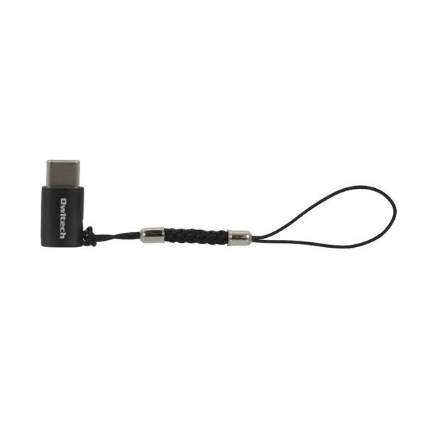 オウルテック microUSB to USB Type-C変換アダプタ ストラップ付