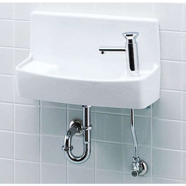 LIXIL 壁付手洗器（自動水栓・100V/泡沫式） L-A74TAA/BW1 1個（直送品 
