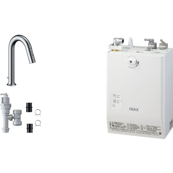 LIXIL 小型電気温水器（ゆプラス）自動水栓一体型壁掛3L セット品 EHMS-CA3ECSD2-311C 1個（直送品）