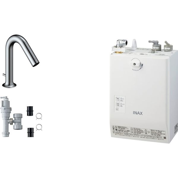 LIXIL 小型電気温水器（ゆプラス）自動水栓一体型壁掛3L セット品 EHMS-CA3SC1-320 1個（直送品）