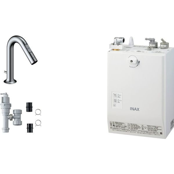 LIXIL 小型電気温水器(ゆプラス)自動水栓一体型壁掛3L セット品 EHMS-CA3SC2-321 1個（直送品）