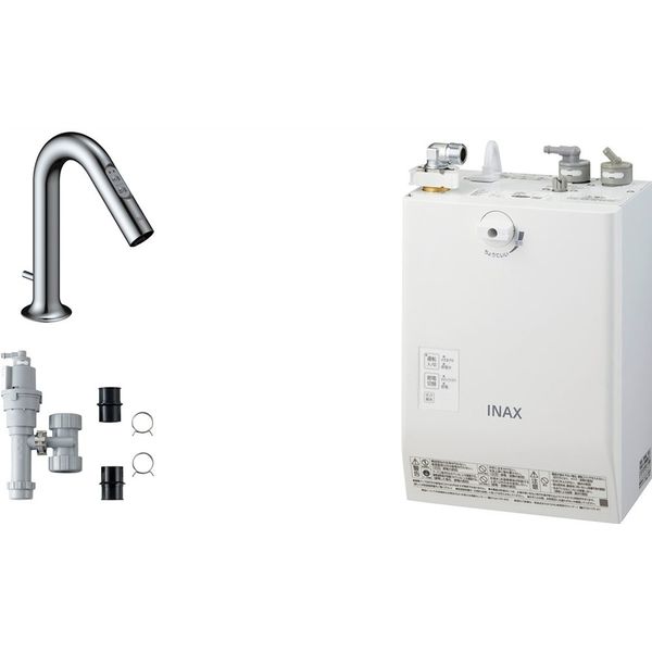 LIXIL 小型電気温水器（ゆプラス）自動水栓一体型壁掛3L セット品 EHMS-CA3SC3-323 1個（直送品）