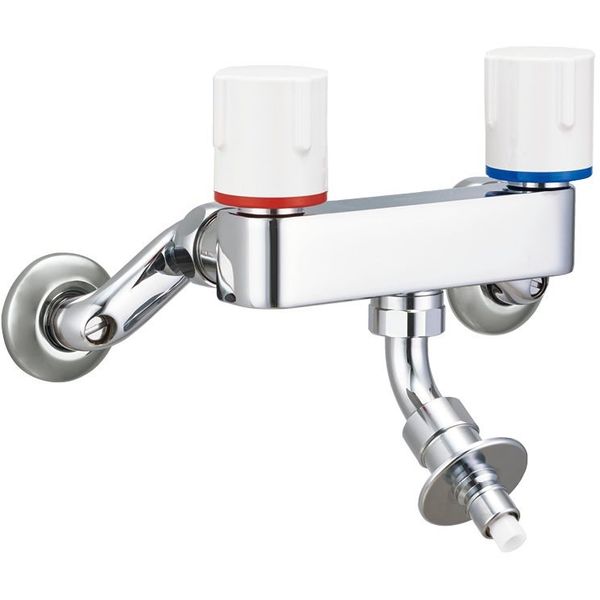 LIXIL 緊急止水弁付2ハンドル混合水栓（逆止弁付）（寒冷地用） SF