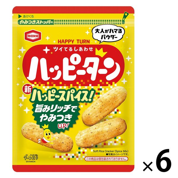 ハッピーターンスパイス 73g 6袋 亀田製菓 おせんべい あられ おつまみ