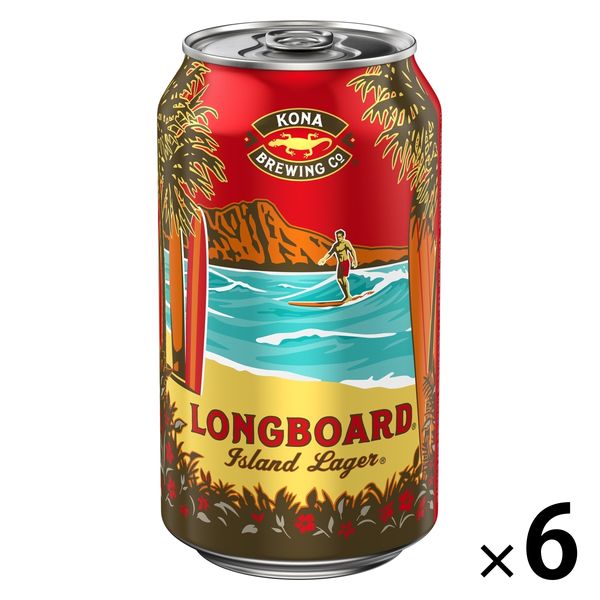 輸入ビール ロングボード アイランドラガー 355ml×6本 - アスクル