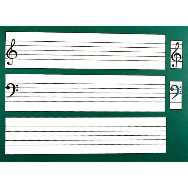 全音楽譜出版社 五線譜白板マグネットシート帯（8枚組） ZMM-6 602-696 1個（直送品）
