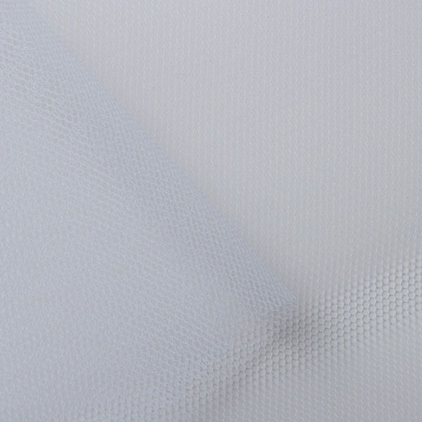 コスモテキスタイル セミハードチュール生地 50デニール 巾115cm×(半折)2m切売カット 白 AD5035-KW-2M（直送品）