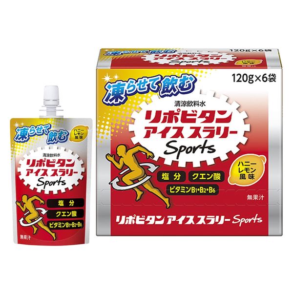 大正製薬 リポビタンアイススラリーSports ハニーレモン風味 120g 1箱（6個入）