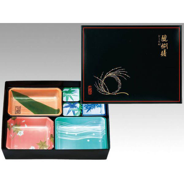 仕出弁当 AS-110-C 醍醐膳 セット ※中仕切は別売り 100枚(10枚×10) 00398070（直送品）