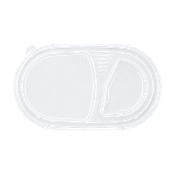 カレー容器 T-95-55 蓋 透明(カレー用) 600枚(50枚×12) 00438846 1ケース(600枚入(50枚×12袋))（直送品）