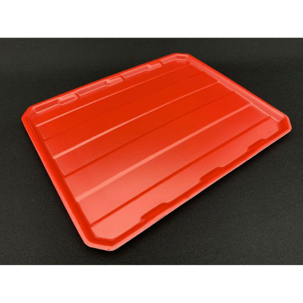 JSPパッケージング 汎用トレー　グルメRD中皿赤(30-26用)　600枚(25枚×24) 00708750（直送品）