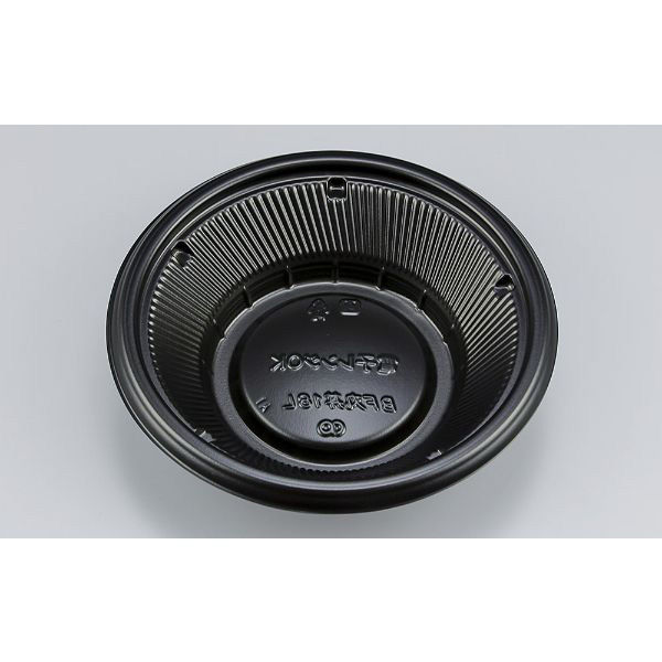 どんぶり容器　BF丸丼18L　黒本体　900枚(50枚×18) 0145218040525　シーピー化成（直送品）