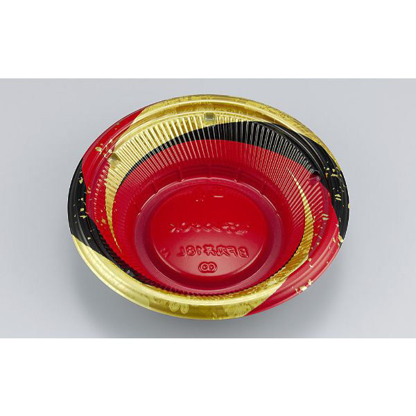 どんぶり容器　BF丸丼18L　月丸赤本体　900枚(50枚×18) 0145218048095　シーピー化成（直送品）