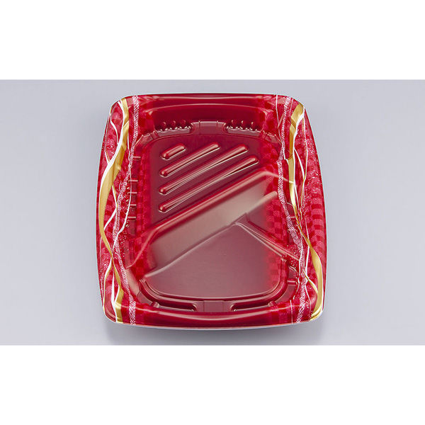 弁当容器 TNほうび7-1 いち紐赤本体　600枚(50枚×12) 025070701A065　シーピー化成（直送品）