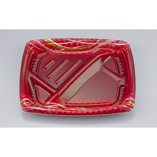 弁当容器 TNほうび8-1 いち紐赤本体　600枚(50枚×12) 025070801A065　シーピー化成（直送品）