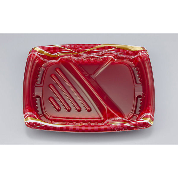 弁当容器 TNほうび8-2 いち紐赤本体　600枚(50枚×12) 025070802A065　シーピー化成（直送品）