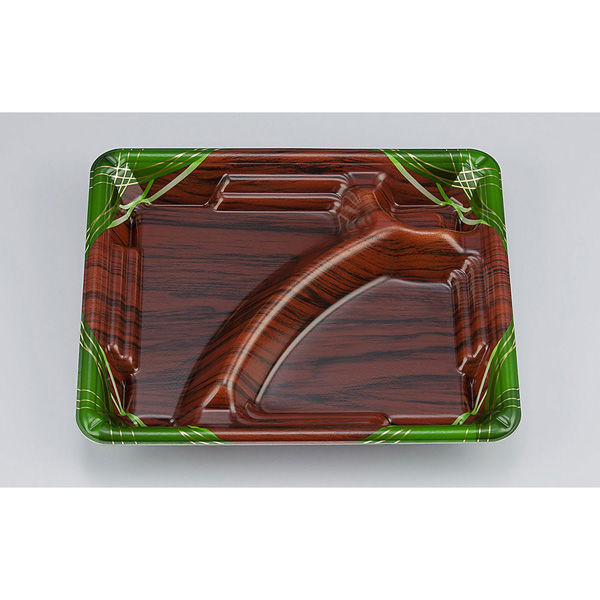 弁当容器 TN味来7S-1 あやな緑本体　600枚(50枚×12) 025080751A445　シーピー化成（直送品）