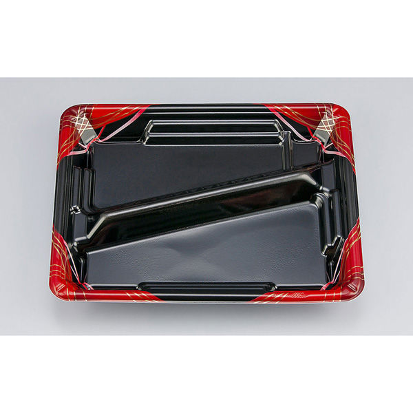 弁当容器 TN味来8S-1 あやな赤本体　600枚(50枚×12) 025080851A455　シーピー化成（直送品）