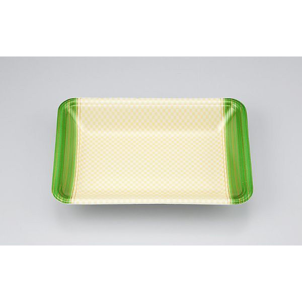 汎用トレー 新LN15-33 ギンガム緑　1500枚(100枚×15) 0551415336360　シーピー化成（直送品）