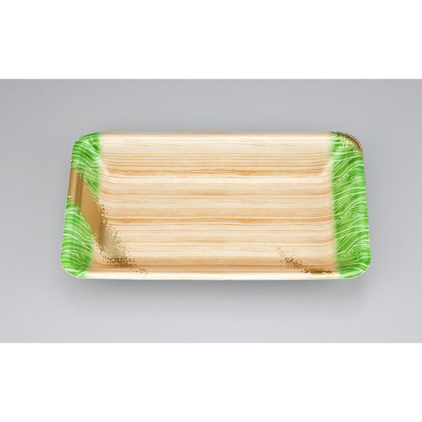 汎用トレー 新LQ15-33 浜唄緑　1200枚(100枚×12) 0551715332340　シーピー化成（直送品）