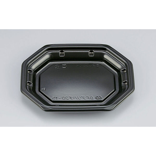 惣菜容器 BFデリハチ20-15 黒本体　900枚(50枚×18) 0774201500525　シーピー化成（直送品）