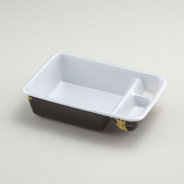 青葉紙業 弁当容器 B-33 本体 もみじ 600枚(50枚×12) 201398 1ケース(600枚入(50枚×12袋))（直送品）