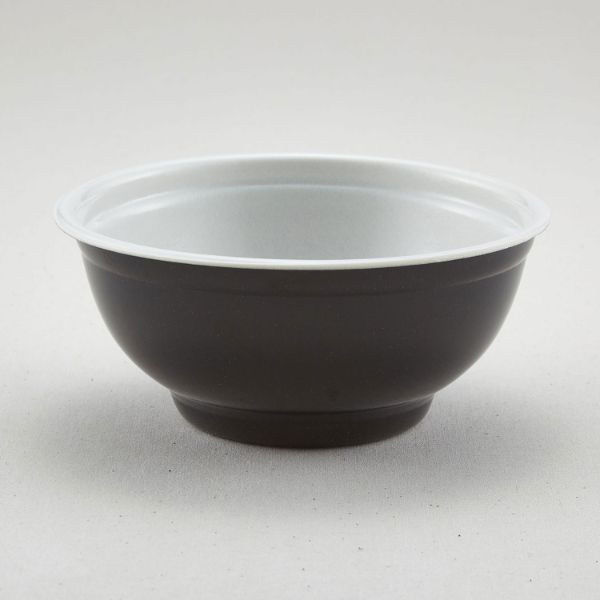 青葉紙業 丼・重容器 D-1(本体)耐熱黒 500枚(50枚×10) 205132 1ケース(500枚入(50枚×10袋))（直送品）