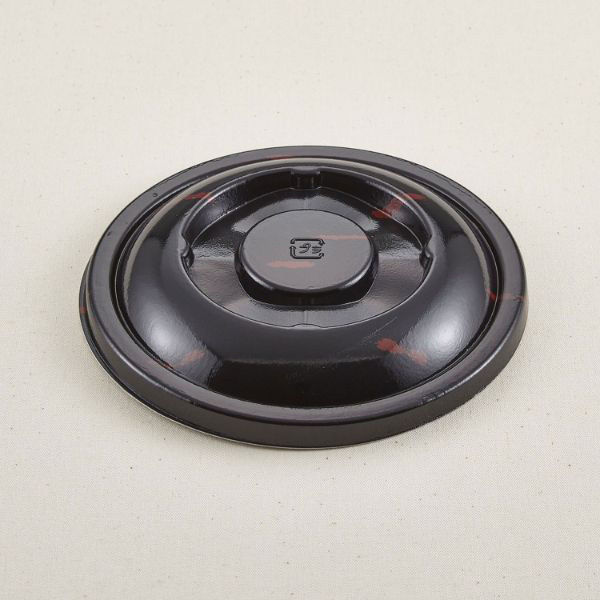 青葉紙業 どんぶり容器 D-1 蓋 うるし 500枚(50枚×10) 205153 1ケース(500枚入(50枚×10袋))（直送品）
