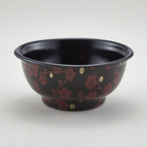 青葉紙業 どんぶり容器 D-2 本体 赤梅内黒 600枚(50枚×12) 205221 1ケース(600枚入(50枚×12袋))（直送品）