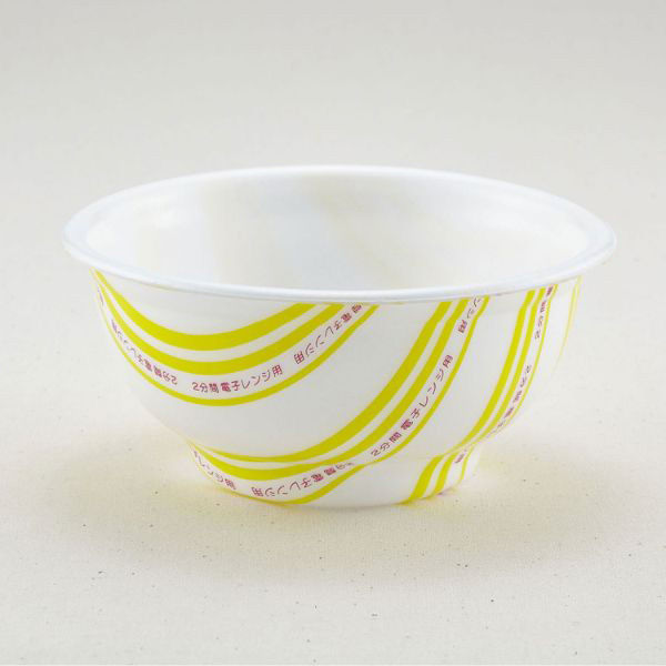 青葉紙業 どんぶり容器 D-2 本体 電子レンジ 600枚(50枚×12) 205225 1ケース(600枚入(50枚×12袋))（直送品）