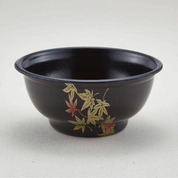 青葉紙業 どんぶり容器 D-2 もみじ内黒 本体 600枚(50枚×12) 205288 1ケース(600枚入(50枚×12袋))（直送品）