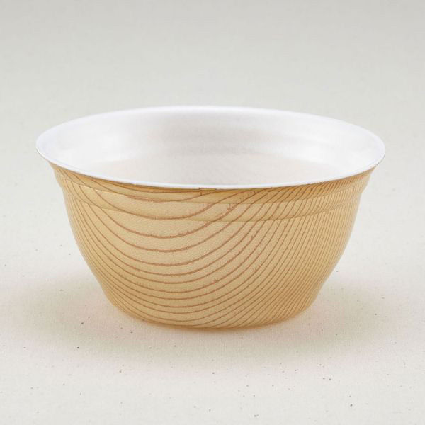 青葉紙業 どんぶり容器 D-6 本体 もくめレンジ 1000枚(50枚×20) 206025 1ケース(1000枚入(50枚×20袋))（直送品）