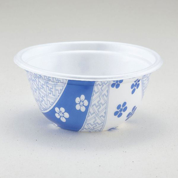 青葉紙業 どんぶり容器 D-30 本体 小梅 600枚(50枚×12) 206565 1ケース(600枚入(50枚×12袋))（直送品）