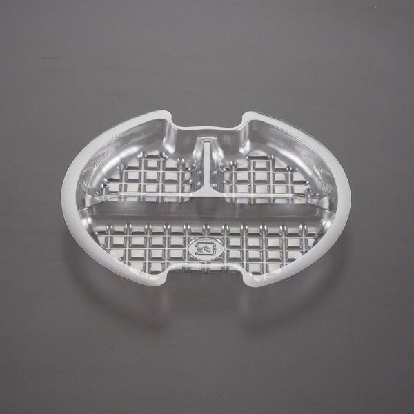 青葉紙業 麺容器 ラーメン 小 中仕切 2 1200枚(50枚×24) 221442 1ケース(1200枚入(50枚×24袋))（直送品）