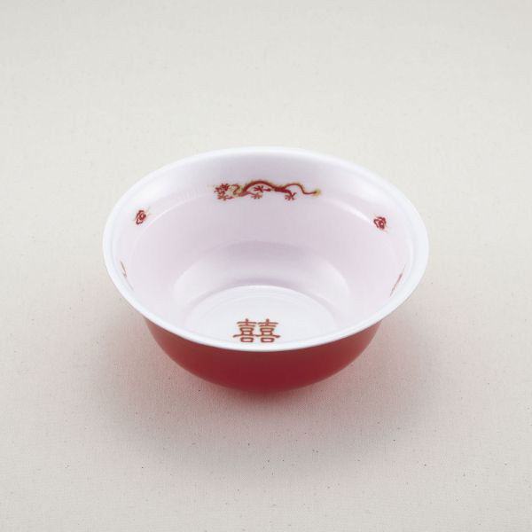 青葉紙業 麺容器 ラーメン 特中(本体)龍外赤 450枚(50枚×9) 221551 1ケース(450枚入(50枚×9袋))（直送品）