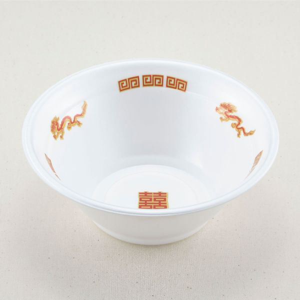 青葉紙業 麺容器　ラーメン 中(本体)中華(900)　900枚(50枚×18) 221691（直送品）