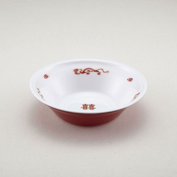 青葉紙業 どんぶり容器 あさどん 190 龍外赤 1200枚(50枚×24) 221883 1ケース(1200枚入(50枚×24袋))（直送品）