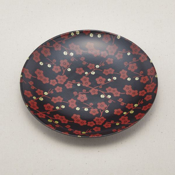 青葉紙業 丸皿　まるひらざら 320 赤梅　300枚(20枚×15) 223205（直送品）