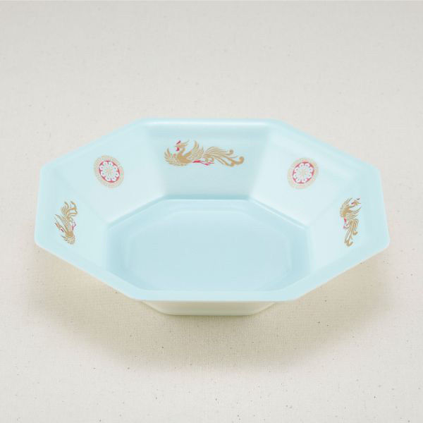 青葉紙業 角丼容器 八角皿 中 本体 耐熱おおとり 600枚(50枚×12) 224111 1ケース(600枚入(50枚×12袋))（直送品）