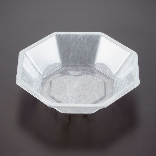 青葉紙業 角丼容器 八角皿 大 本体 美濃 1200枚(50枚×24) 224244 1ケース(1200枚入(50枚×24袋))（直送品）