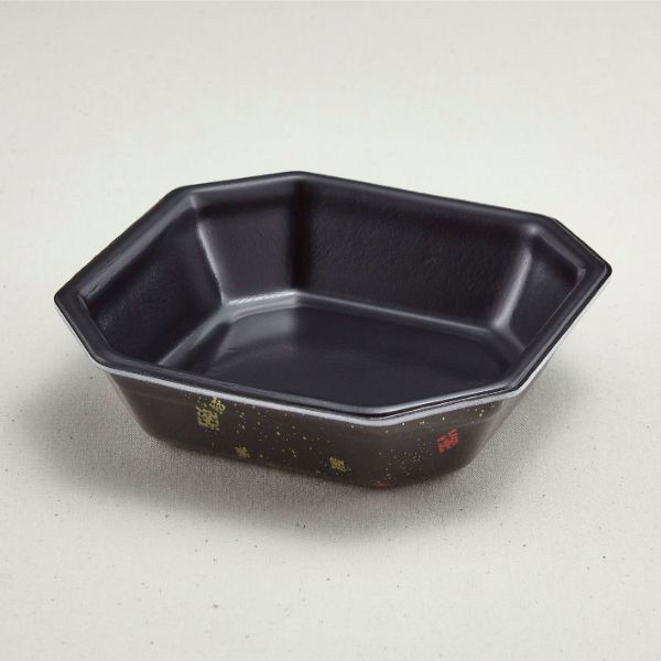 青葉紙業 弁当容器 SB-15 本体 耐熱黒まきえ内黒 1000枚(50枚×20) 230043 1ケース(1000枚入(50枚×20袋))（直送品）