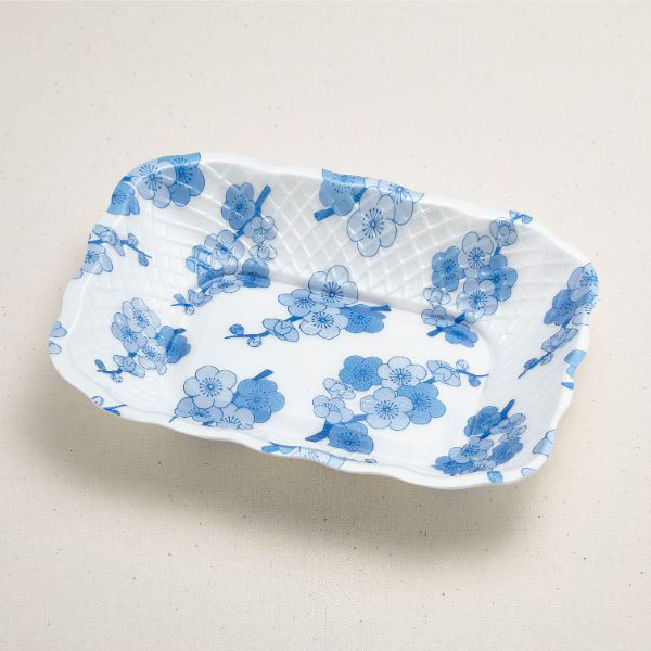 青葉紙業 刺身容器 ふかざら 中 うめ 900枚(100枚×9) 232108 1ケース(900枚入(100枚×9袋))（直送品）